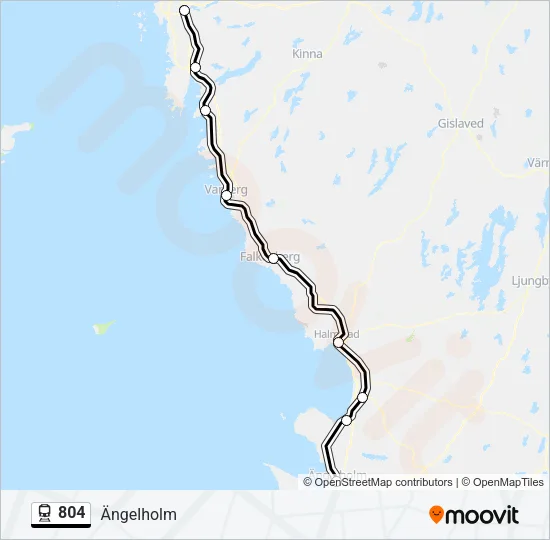 804 Train Line Map