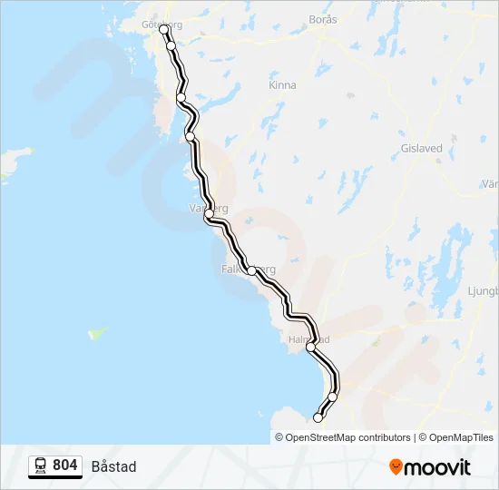 804 Train Line Map