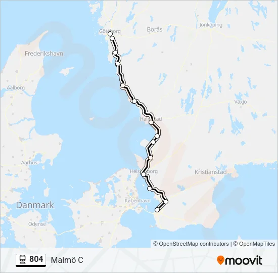 804 Train Line Map