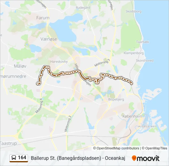 164 Bus Line Map