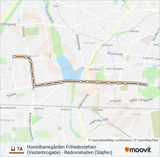 7A Bus Line Map