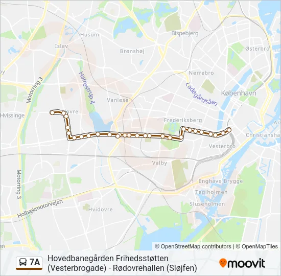 7A Bus Line Map