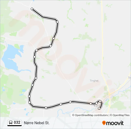 032 Bus Line Map