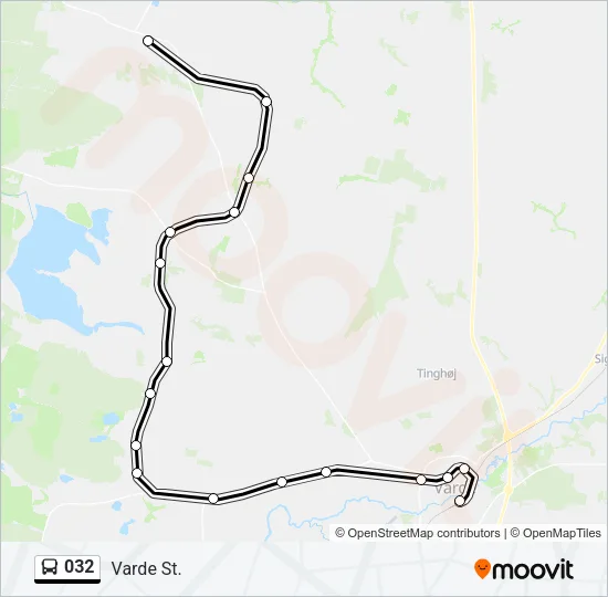 032 Bus Line Map