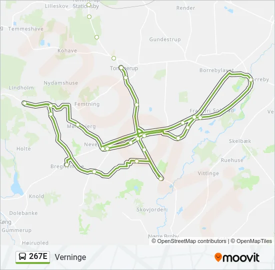 267E Bus Line Map
