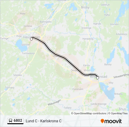 6802 Bus Line Map