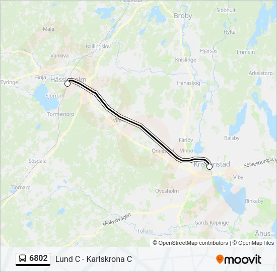 6802 Bus Line Map