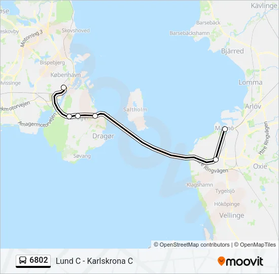 6802 Bus Line Map