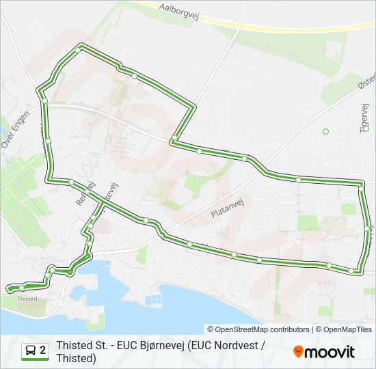 2 Bus Line Map