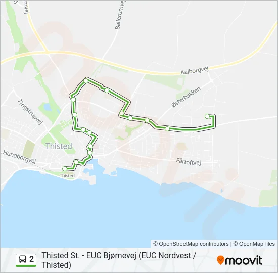 2 Bus Line Map