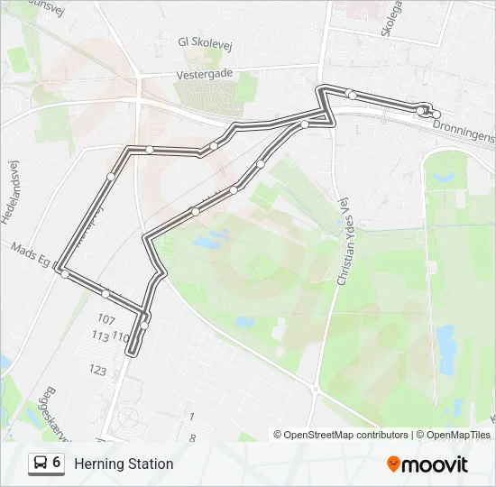 6 Bus Line Map