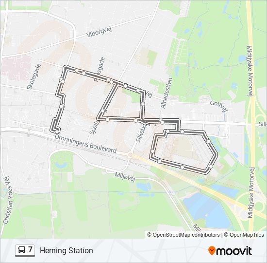 7 bus Line Map