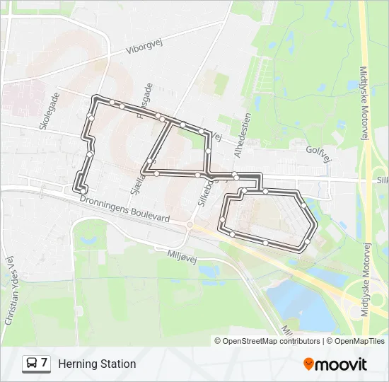 7 Bus Line Map