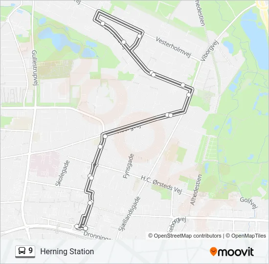 9 Bus Line Map