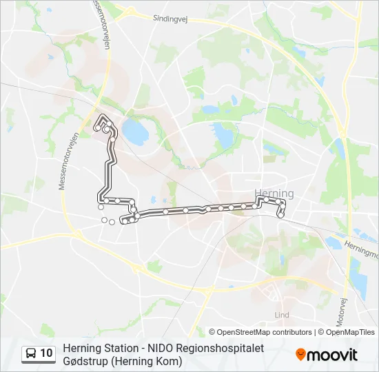 10 Bus Line Map