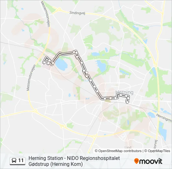 11 Bus Line Map