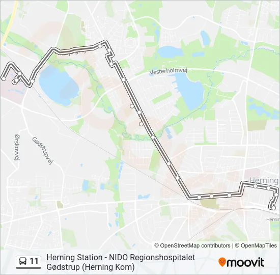 11 Bus Line Map