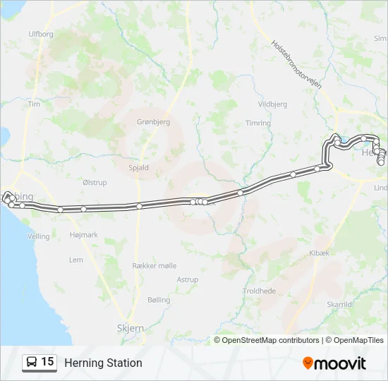 15 Bus Line Map