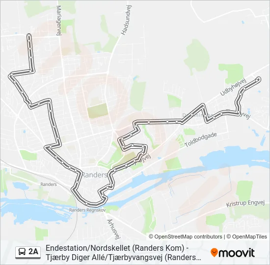 2A Bus Line Map