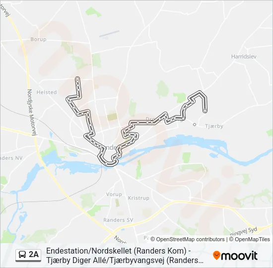 2A Bus Line Map
