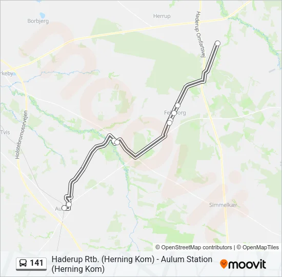 141 Bus Line Map
