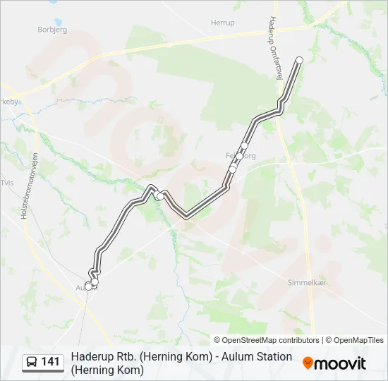 141 Bus Line Map