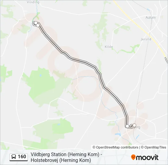 160 Bus Line Map