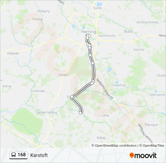 168 Bus Line Map