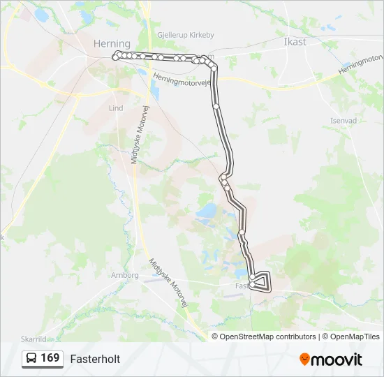 169 Bus Line Map
