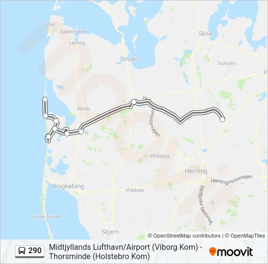 290 Bus Line Map