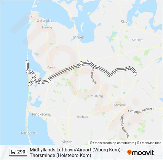 290 Bus Line Map