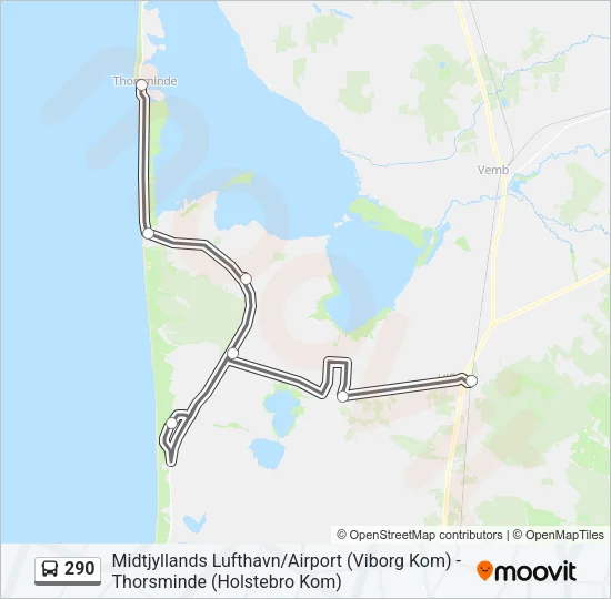 290 Bus Line Map