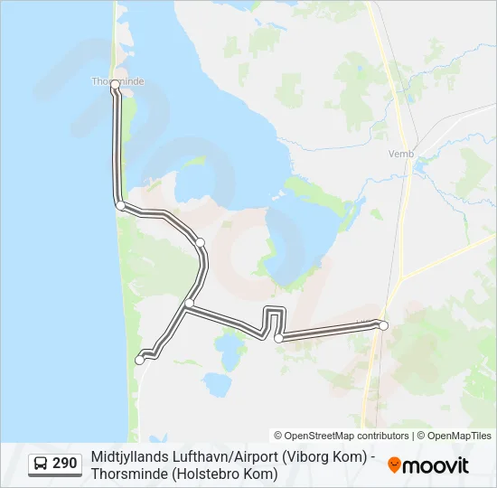 290 Bus Line Map