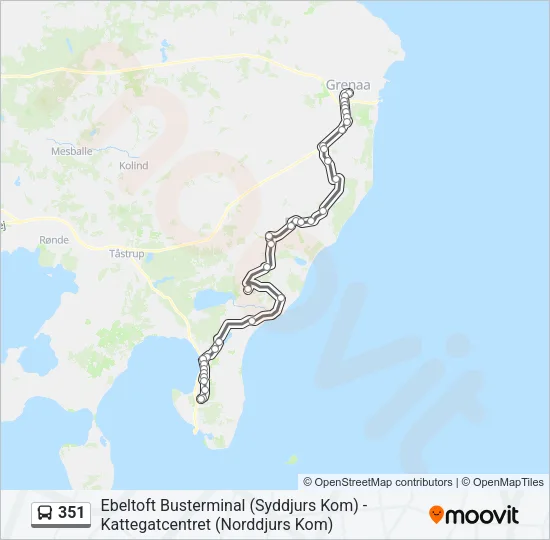 351 Bus Line Map