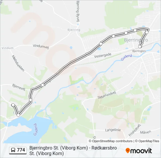 774 Bus Line Map