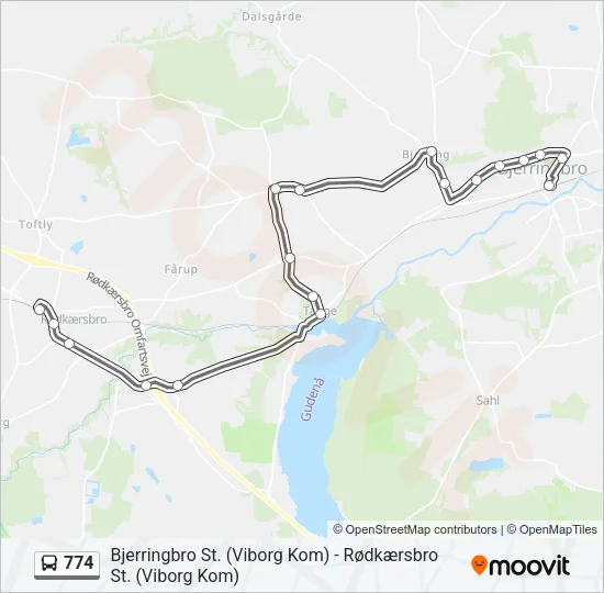 774 Bus Line Map