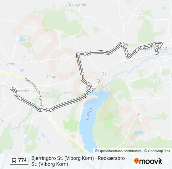 774 Bus Line Map