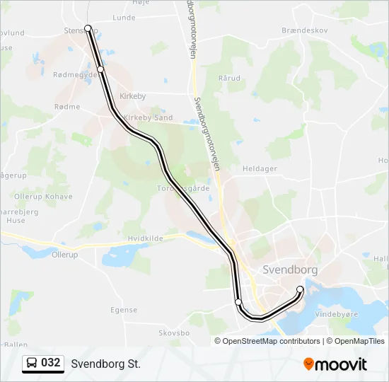 032 Bus Line Map