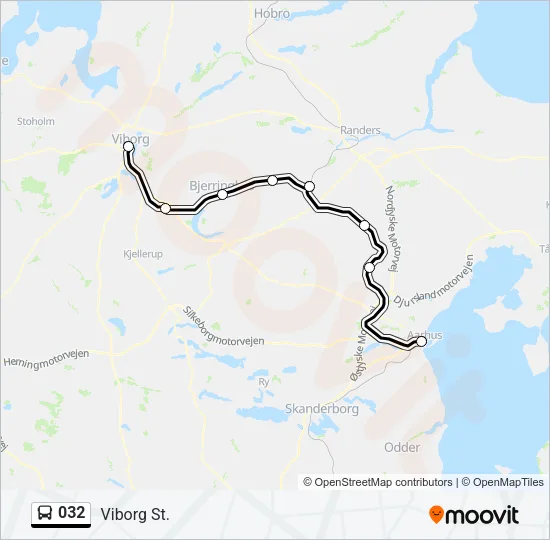 032 Bus Line Map