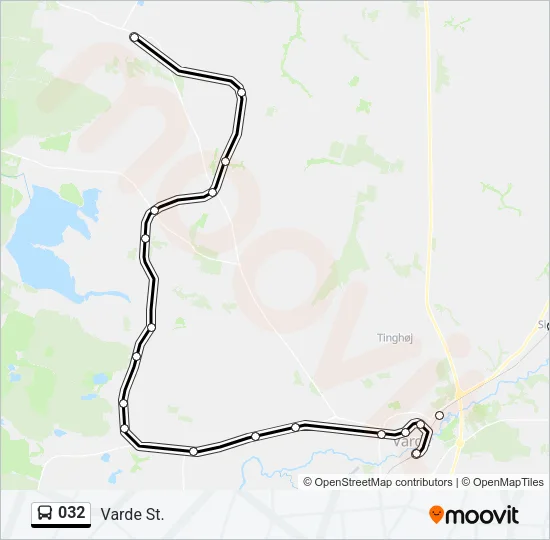 032 Bus Line Map