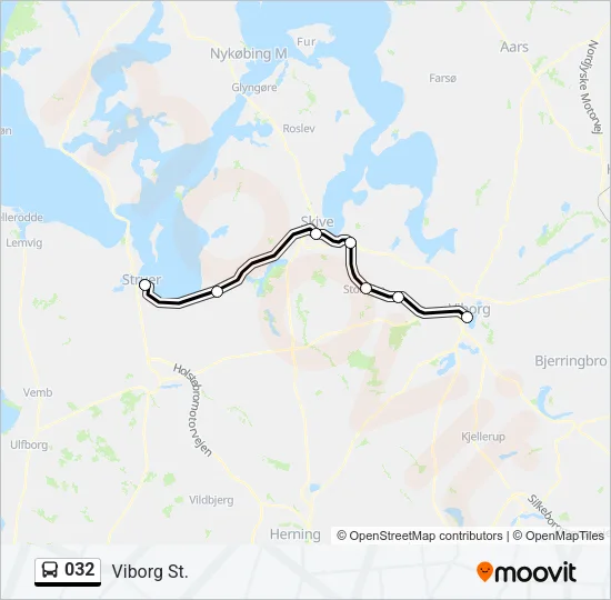 032 Bus Line Map