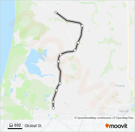 032 Bus Line Map