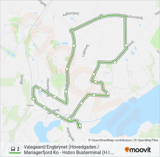 2 Bus Line Map