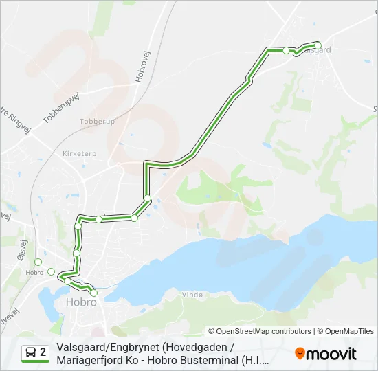 2 Bus Line Map