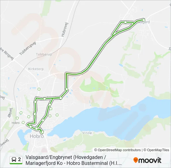 2 Bus Line Map
