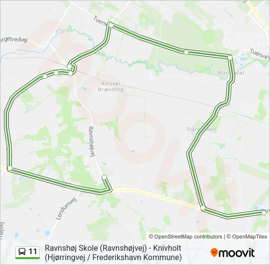 11 Bus Line Map