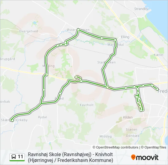 11 Bus Line Map