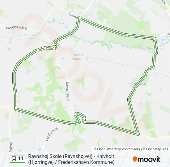11 Bus Line Map