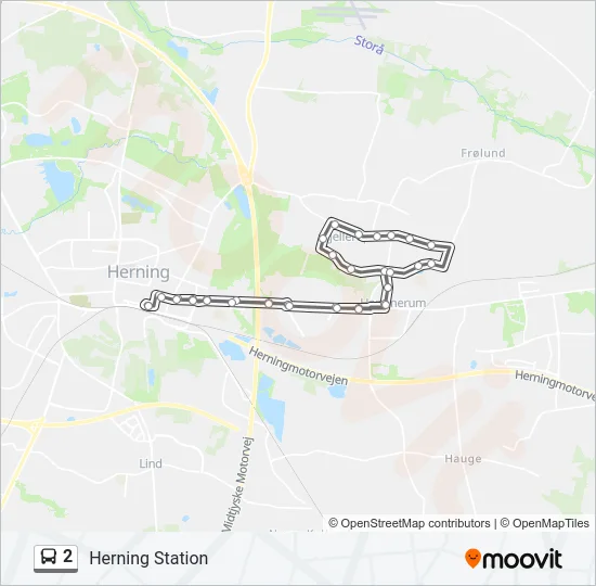 2 Bus Line Map