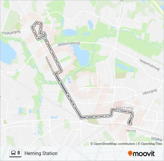 8 Bus Line Map
